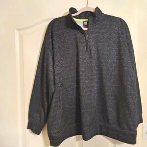 Plus Size Quarter-Zip Mock-Neck Sweatshirt